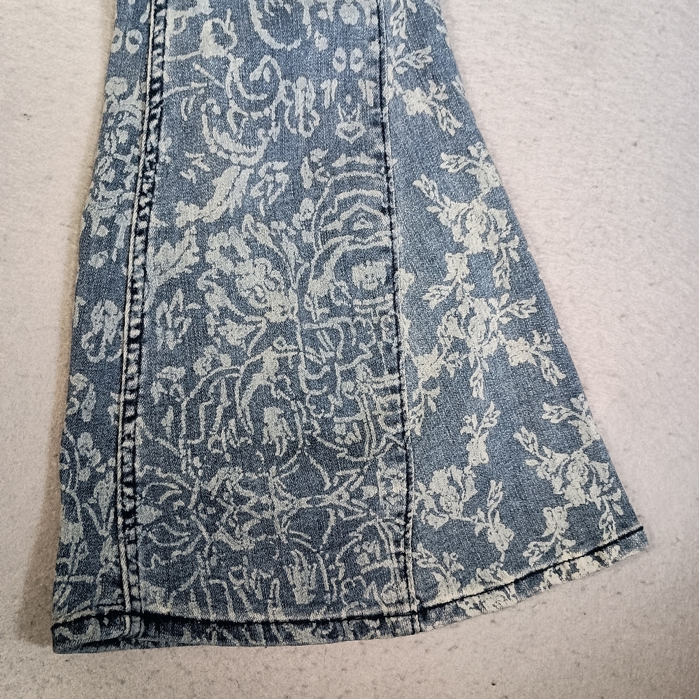 We The Free Dream Lover Floral AOP Boho Flare Cottagecore Rustic Size 26 Jeans - Picture 6 of 12